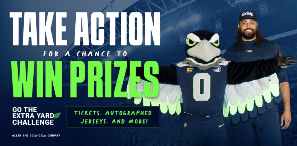 Seahawks and Coca-Cola Launch Challenge to Find Seattle’s Greenest Fan